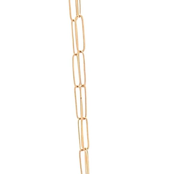 18K Yellow Gold Bracelet Paperclip 0.96 gram Size 8 inches - Picture 5 of 8